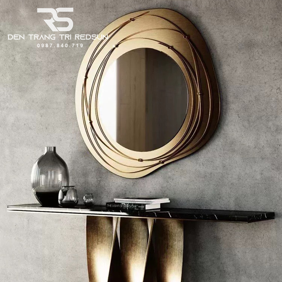 Gương Treo Tường Nghệ Thuật Trang Trí Phòng Khách, Phòng Ăn, Hành Lang Phong Cách Bắc Âu GDC-014