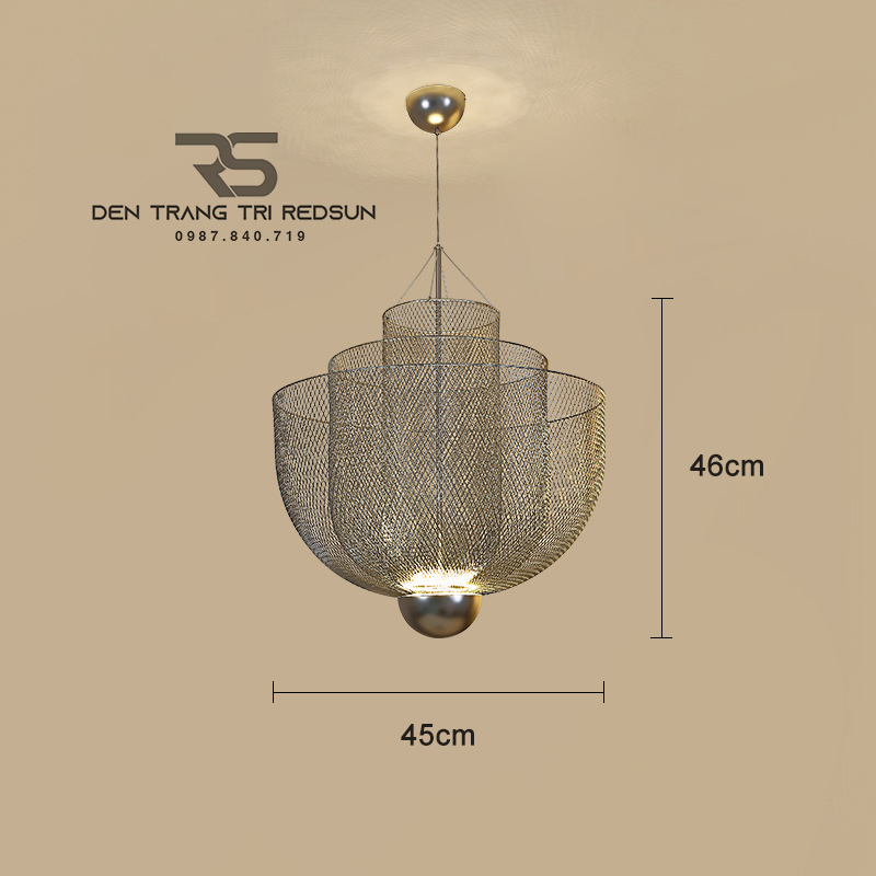 Đèn Thả Phòng Khách Kiểu Dáng Lồng Đánh Cá Phong Cách Bắc Âu  DC-T073