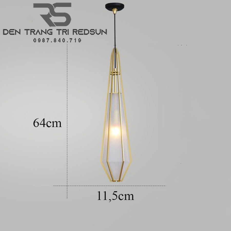 Đèn Thả Bàn Ăn Hiện Đại Phong Cách Bắc Âu Choá Thuỷ Tinh CDT-T006