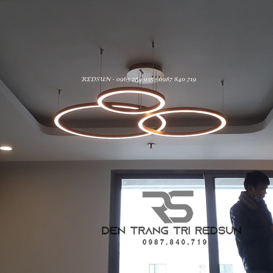 Đèn thả nhiều vòng hiện đại G8 - 3 vòng