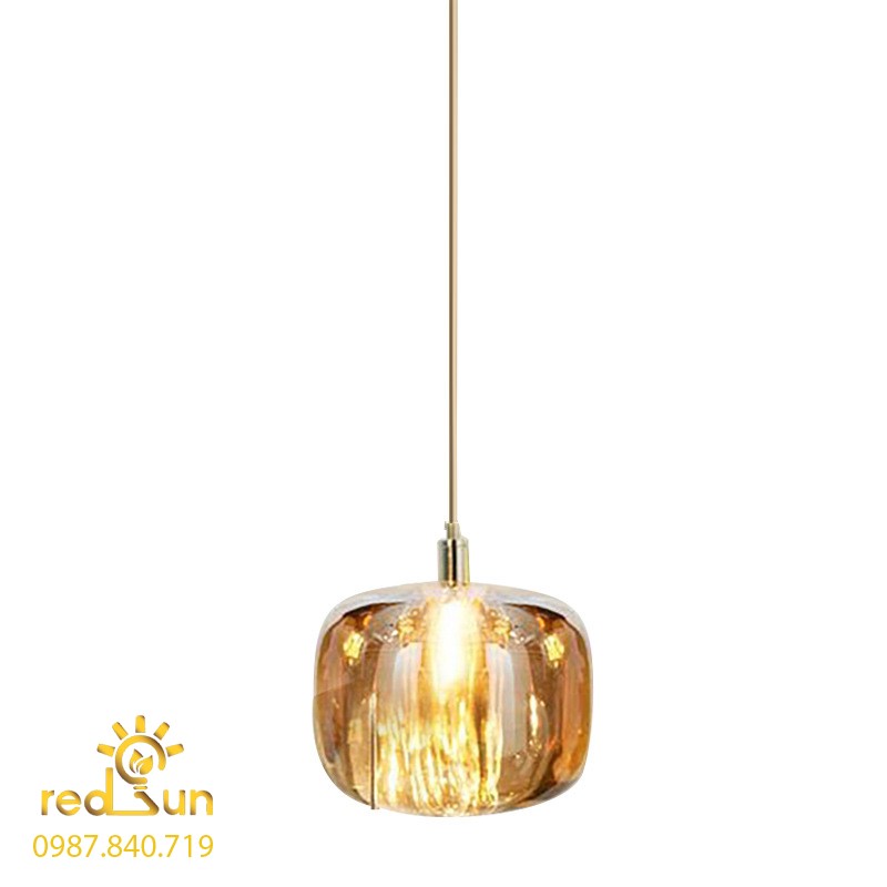 Chao đèn thả viên pha lê trong suốt CDT-T016
