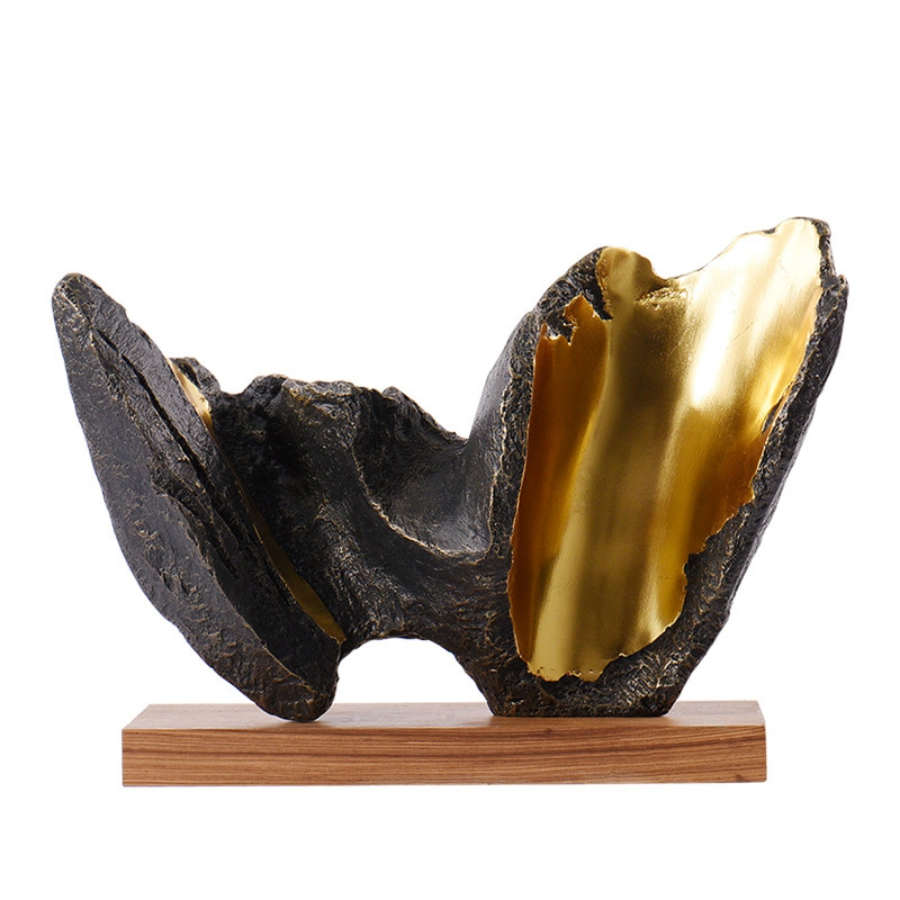 Đồ Trang Trí Nghệ Thuật Phòng Khách, Hành Lang, Sảnh Chờ Nhà Hàng, Khách Sạn Điêu Khắc Dạng Hình Học DDC-ZG008