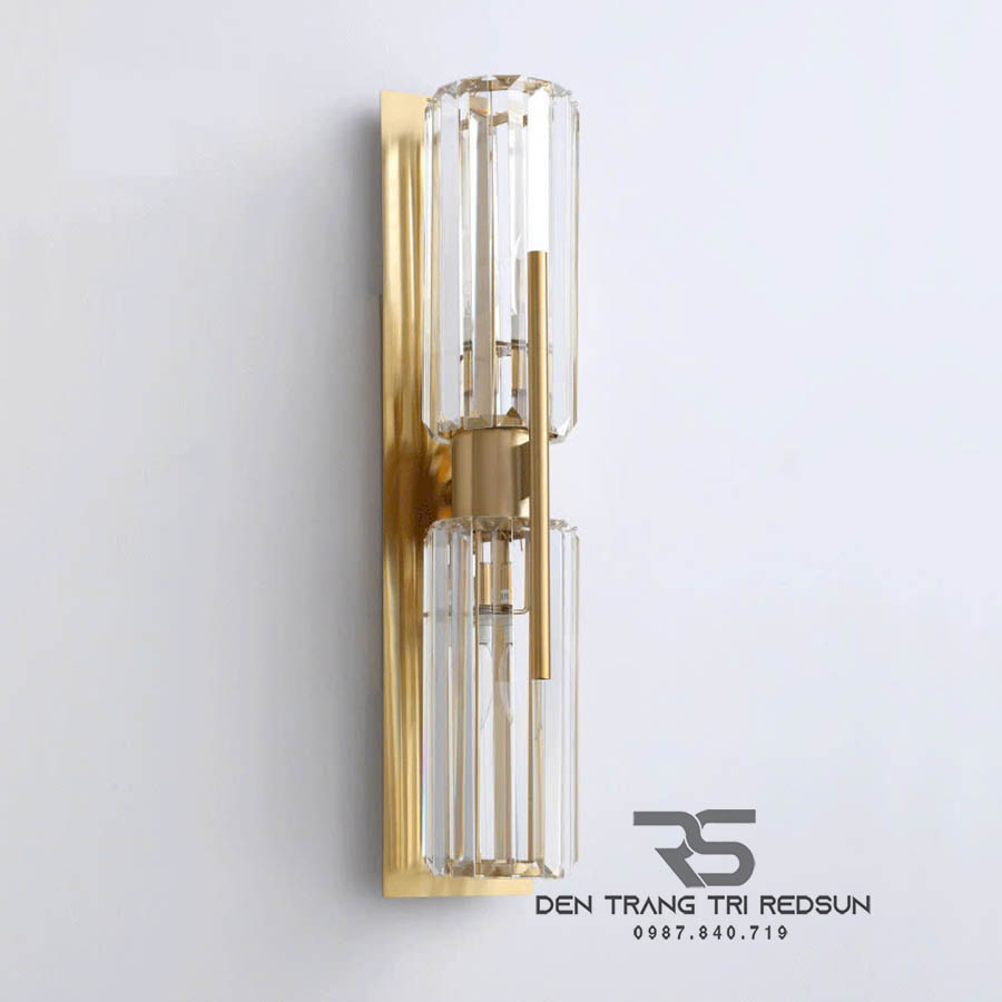 Đèn Tường Trang Trí Phòng Khách, Phòng Ngủ, Cầu Thang Phong Cách Bắc Âu Chất Liệu Pha Lê DTP-003