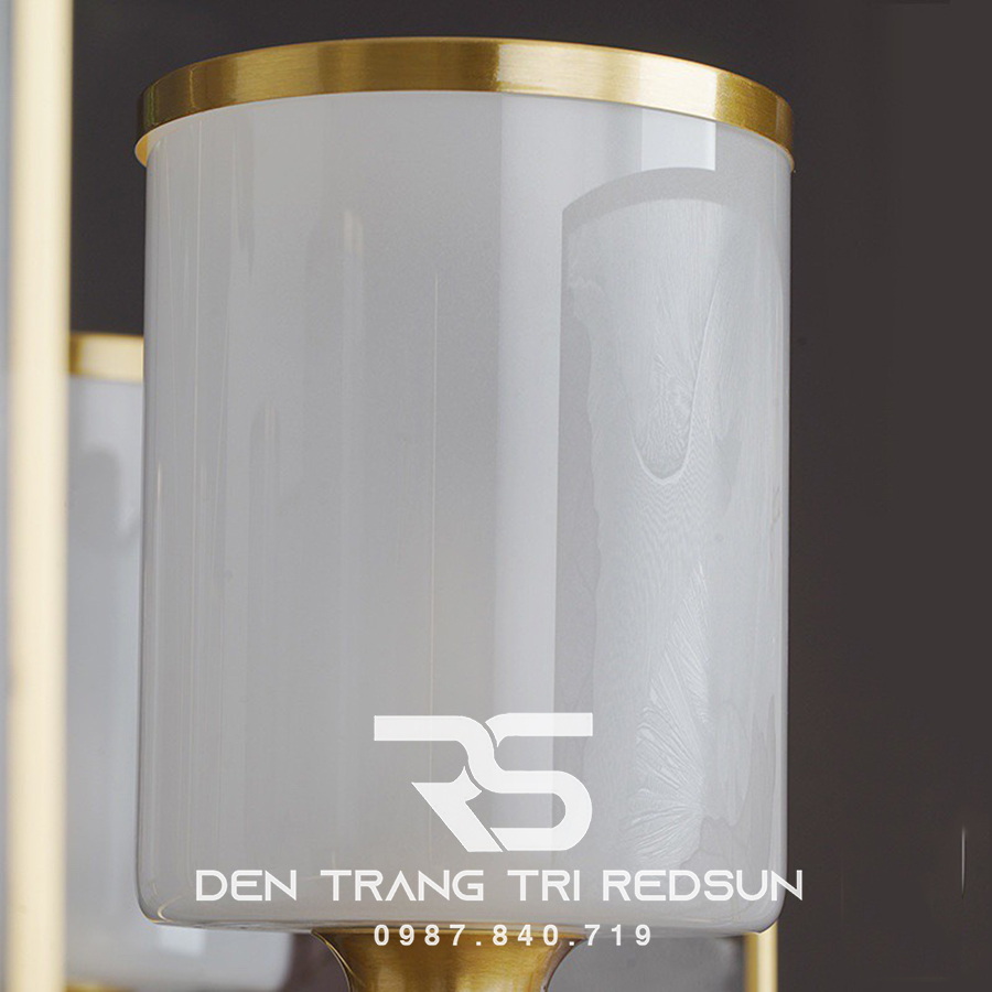 Đèn Chùm Phòng Khách Hiện Đại Phong Cách Indochine Choá Thuỷ Tinh IDC-003