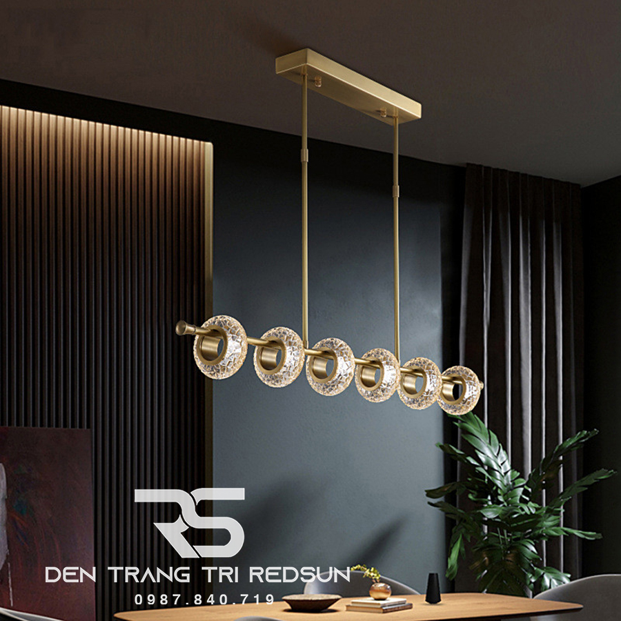 Đèn Thả Bàn Ăn Hiện Đại Phong Cách Bắc Âu Choá Pha Lê DC-BTTK108N6