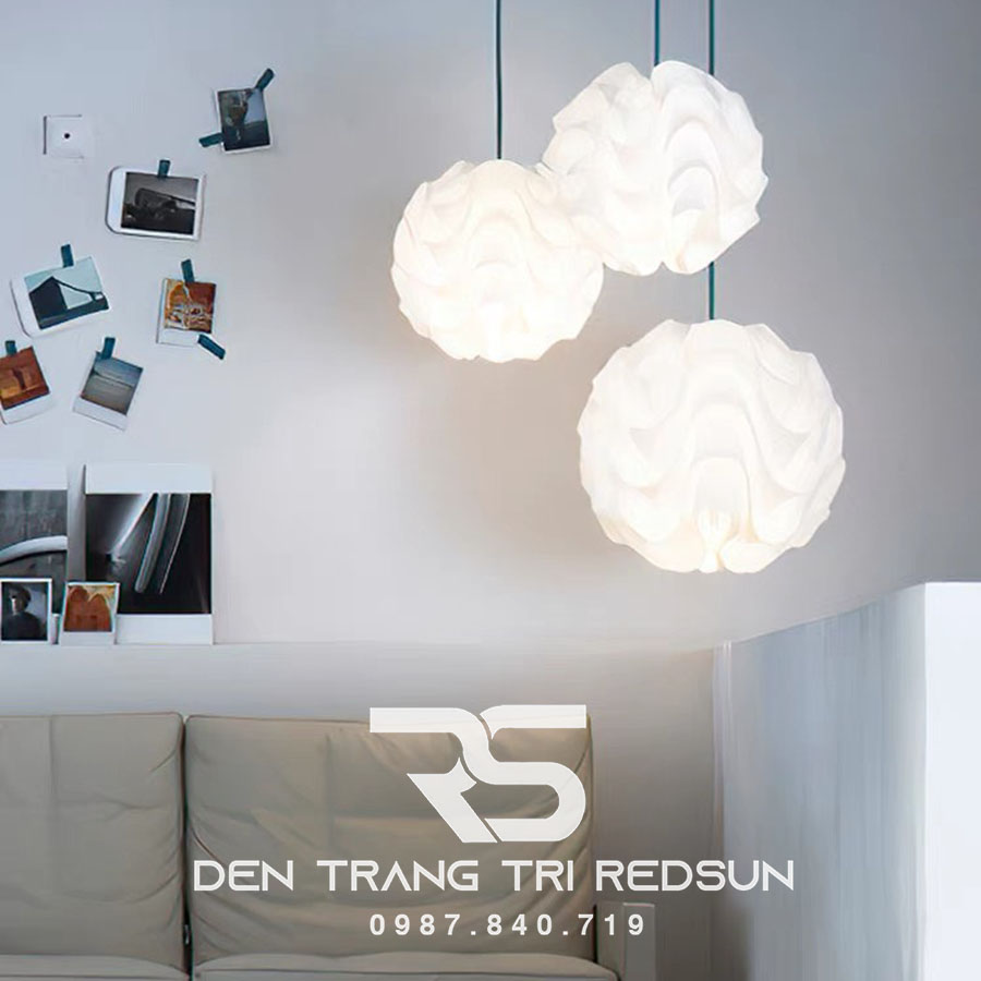 Đèn Thả Trần Phòng Khách, Phòng Ngủ, Bàn Ăn Hiện Đại Phong Cách Bắc Âu Dáng Hoa Trà CDT-T049