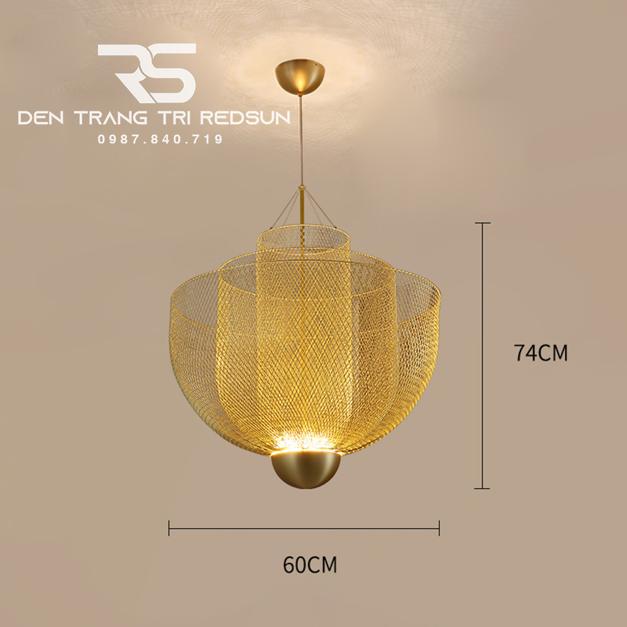 Đèn Thả Phòng Khách Kiểu Dáng Lồng Đánh Cá Phong Cách Bắc Âu  DC-T073