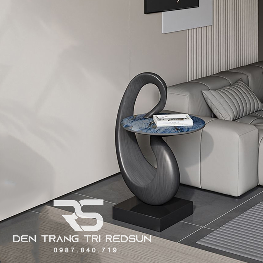 Bàn Để Góc Trang Trí Nội Thất Trừu Tượng Hiện Đại Hình Thiên Nga Phong Cách Pháp DDC-ZG003