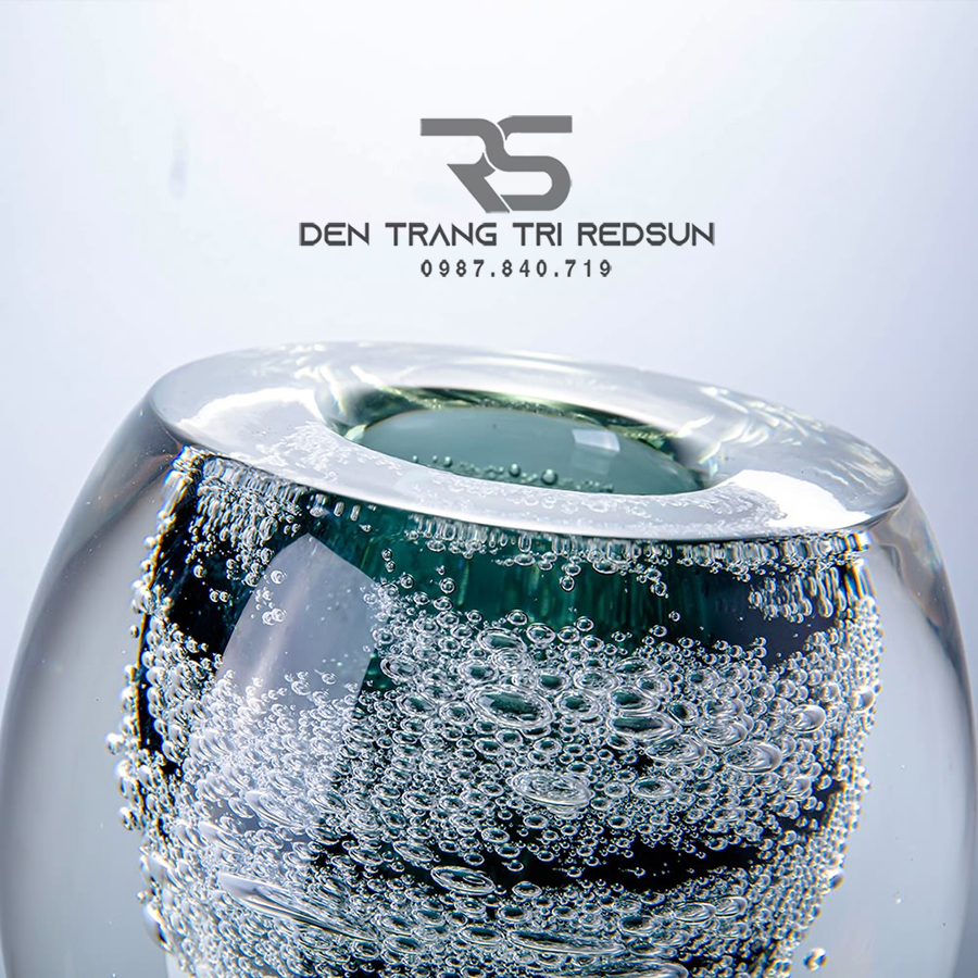 Bình Hoa Trang Trí Phong Cách Bắc Âu Sáng Tạo Hình Bong Bóng Chất liệu Thuỷ Tinh DDC-ZG005