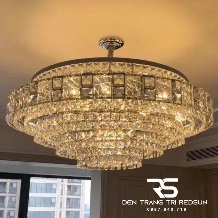 Đèn Chùm Pha Lê Hiện Đại Trang Trí Phòng Khách, Phòng Ăn, Sảnh Chờ DCP-010