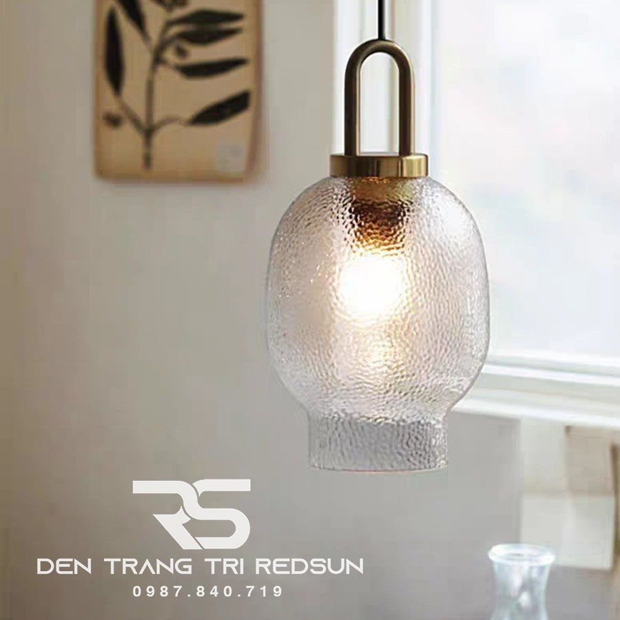 Đèn Thả Phòng Khách, Phòng Ngủ, Bàn Ăn Hiện Đại Phong Cách Bắc Âu  Choá Thuỷ Tinh CDT-T048 Dáng B