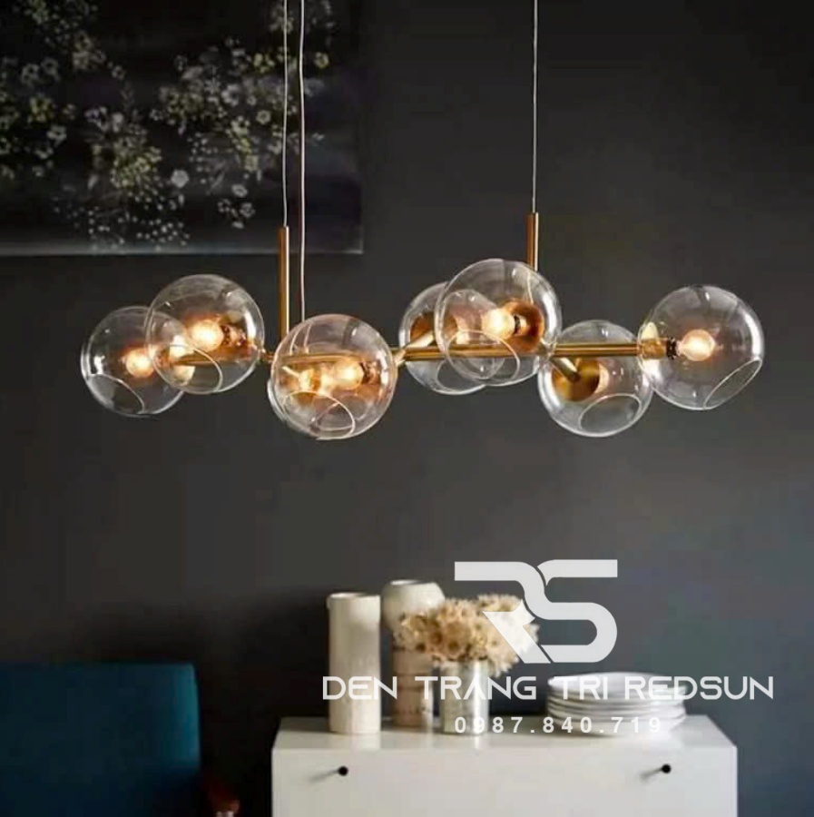 Đèn Thả Bàn Ăn Hiện Đại Phong Cách Bắc Âu Choá Thuỷ Tinh DC-1007