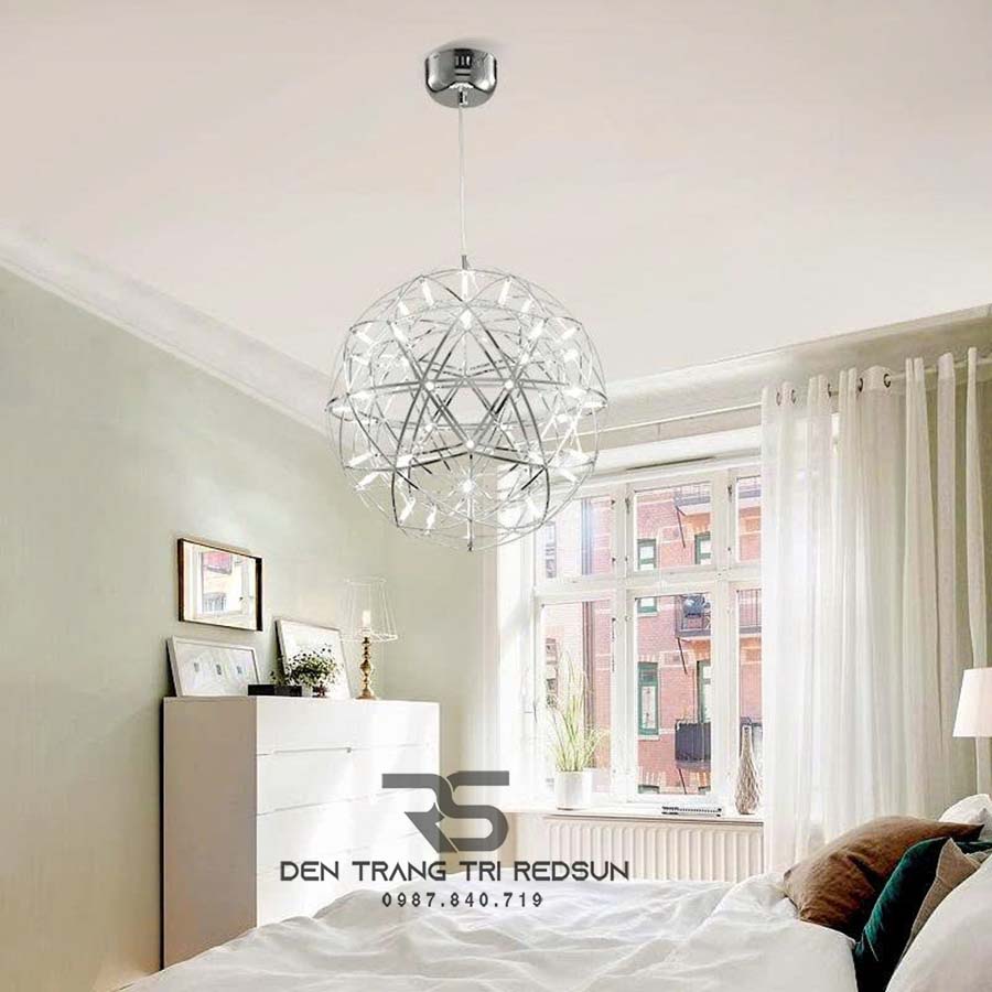 Đèn Thả Trần Lắp Thông Tầng, Phòng Khách, Khách Sạn, Nhà Hàng Phong Cách Bắc Âu Hiện Đại Cầu LED Sao  DC-T106