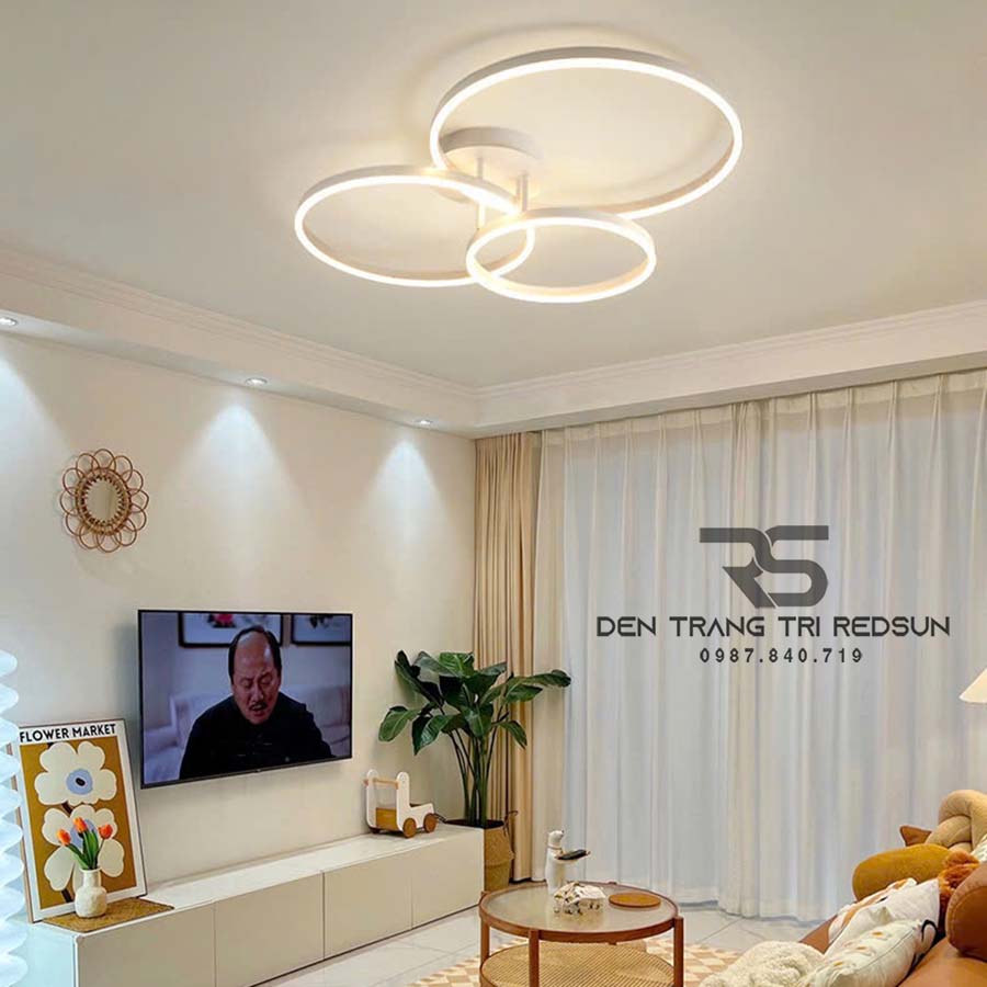 Đèn Mâm Ốp Trần Phòng Khách, Phòng Ngủ Hiện Đại MN345