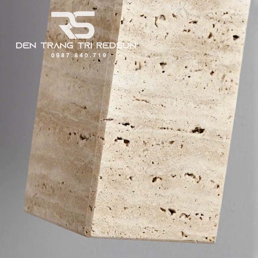 Đèn Thả Trần Phòng Ăn, Phòng Ngủ Phong Cách Wabisabi Hình Khối Chữ Nhật CDT-1059