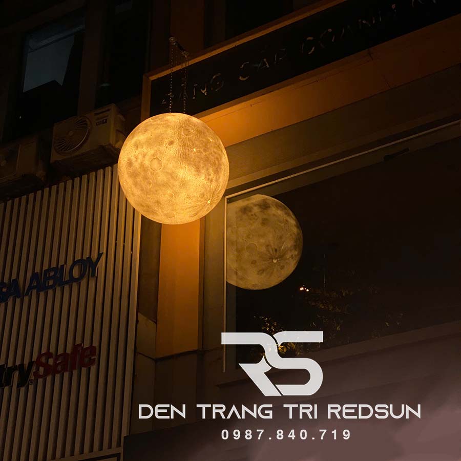 Đèn Mặt Trăng Siêu To Khổng Lồ 3D Lắp Trang Trí Ngoài Trời DC-T109