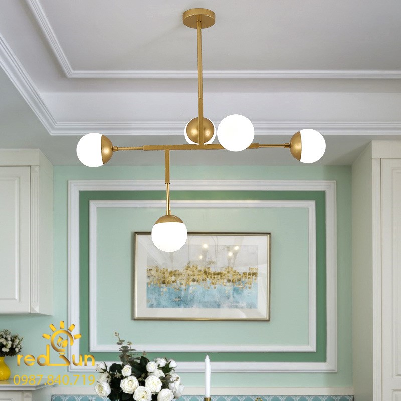 Đèn chùm Nordic cầu sứ DC-T051