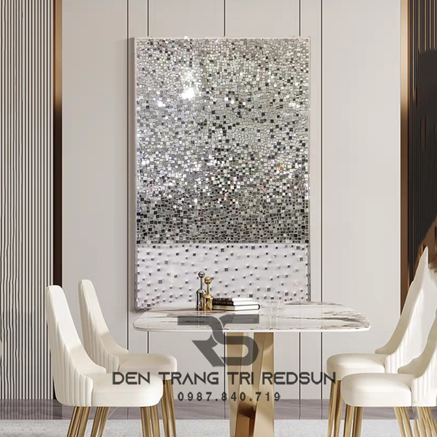 Gương Treo Tường Nghệ Thuật Trang Trí Phòng Khách, Phòng Ăn, Hành Lang Phong Cách Bắc Âu GDC-009