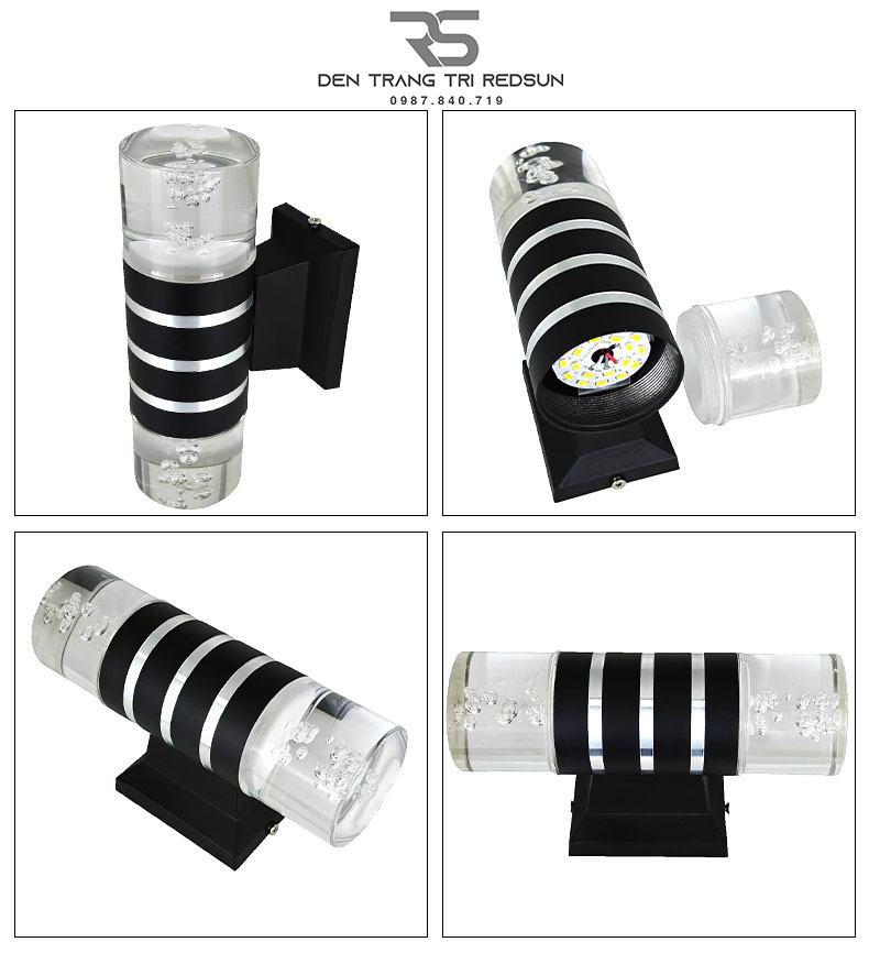 Đèn Led Tường Trang Trí Ngoài Trời, Phòng Khách, Phòng Ngủ, Cầu Thang Hiện Đại DT-C01