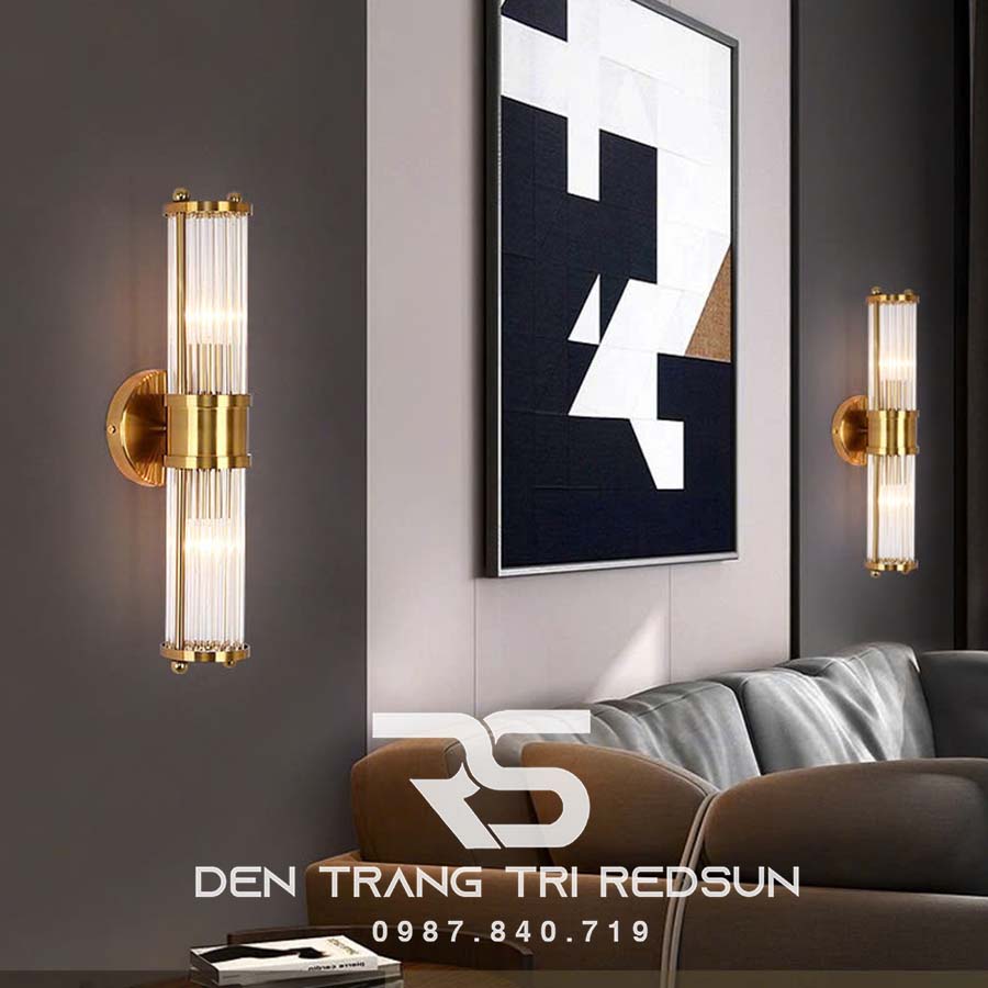 Đèn Tường Trang Trí Phòng Khách, Phòng Ngủ, Cầu Thang Phong Cách Bắc Âu Chất Liệu Pha Lê DTP-012
