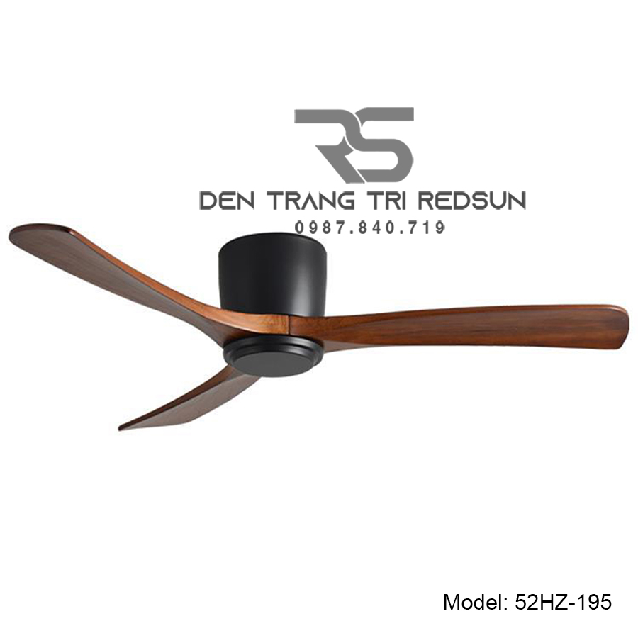 Quạt Trần Trang Trí Phòng Khách, Phòng Ngủ - 52HZ-195