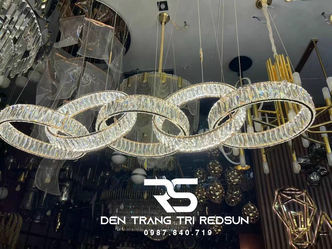 Đèn Thả Pha Lê Hiện Đại Cao Cấp Lắp Phòng Khách, Phòng Ăn, Sảnh Nhà Hàng TPL062