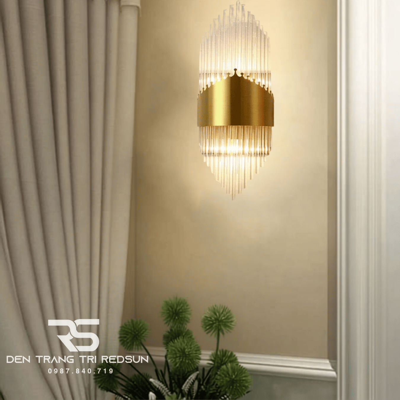 Đèn Tường Pha Lê Trang Trí Phòng Khách, Phòng Ngủ, Phòng Ăn Hiện Đại DT-C637