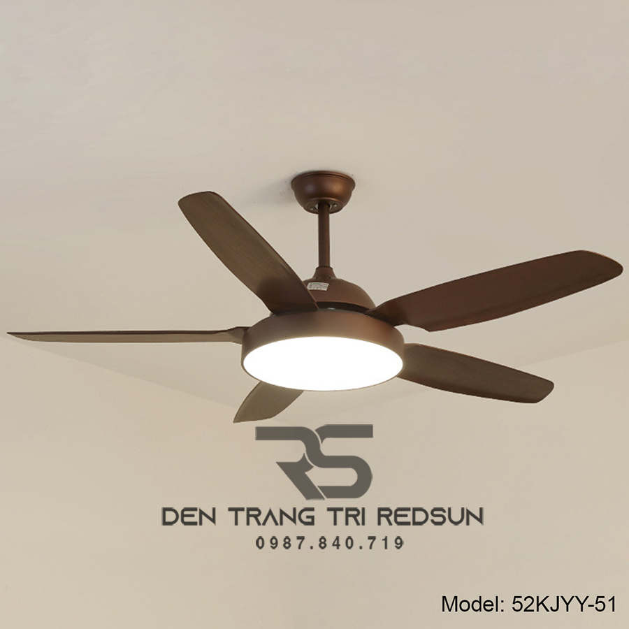 Quạt Trần Đèn Trang Trí Phòng Khách, Phòng Ngủ - 52KJYY-51