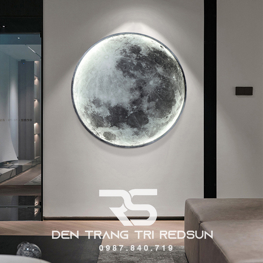 Đèn Gắn Tường, Ốp Trần Trang Trí Phòng Khách, Phòng Ngủ, Cầu Thang Phong Cách Bắc Âu Hình Mặt Trăng DT-110
