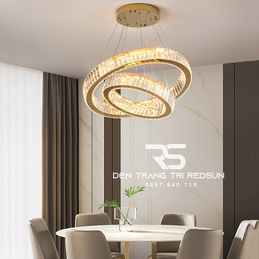 Đèn Chùm Pha Lê Hiện Đại Lắp Thông Tầng Sảnh Khách Sạn, Phòng Khách, Cầu Thang TPLTM