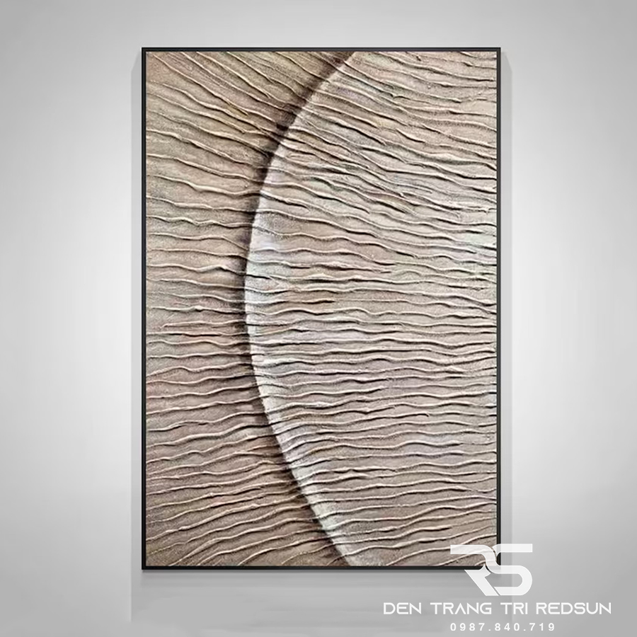 Tranh Treo Tường Thủ Công Trang Trí Phòng Khách, Phòng Ngủ, Hành Lang Sơn Dầu Phong Cách Trừu Tượng Hiện Đại DDC-016
