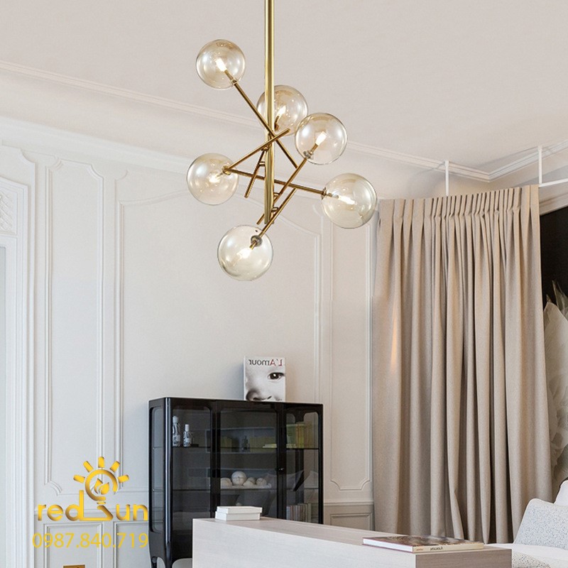 Đèn chùm chóa thủy tinh phong cách hiện đại DC-L025