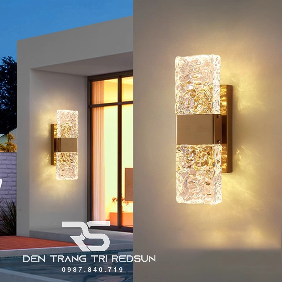Đèn Tường Trang Trí Phòng Khách, Phòng Ngủ, Cầu Thang Phong Cách Bắc Âu Chất Liệu Pha Lê DT-1024