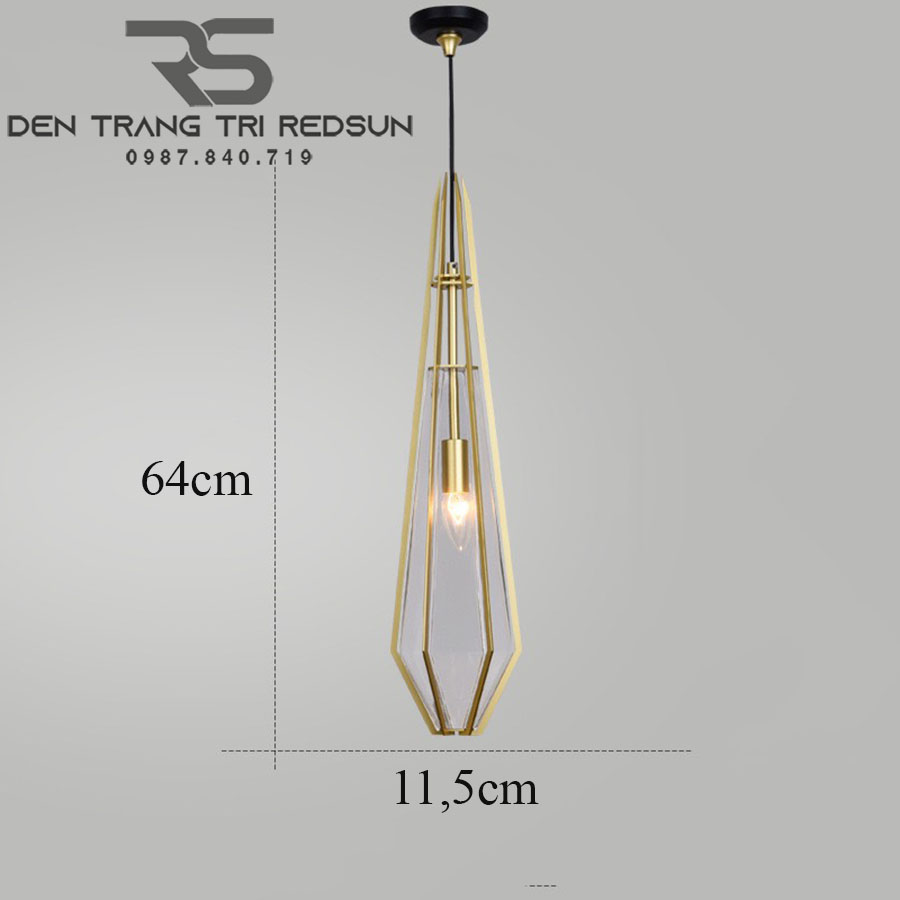 Đèn Thả Bàn Ăn Hiện Đại Phong Cách Bắc Âu Choá Thuỷ Tinh CDT-T006