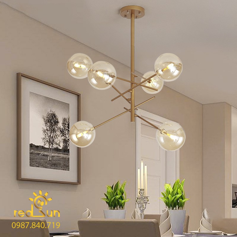 Đèn chùm chóa thủy tinh phong cách hiện đại DC-L025