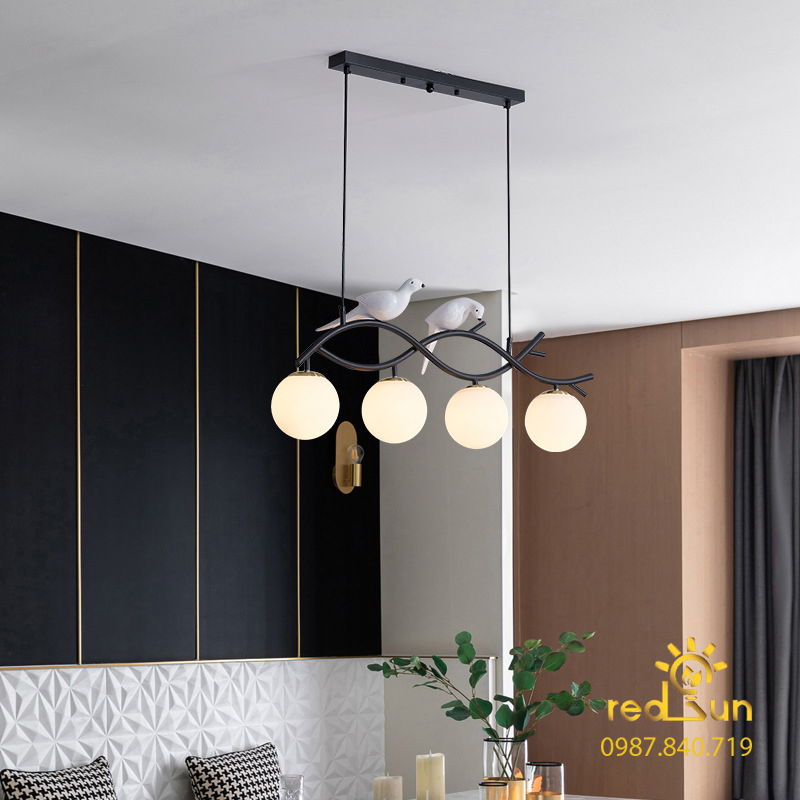 ĐÈN THẢ NGANG 2 CHIM 4 CHÓA MỚI DC-2403