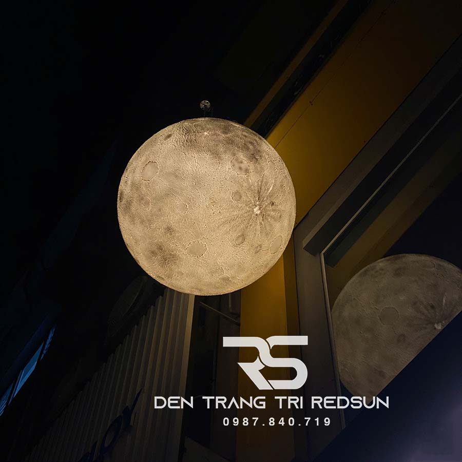 Đèn Mặt Trăng Siêu To Khổng Lồ 3D Lắp Trang Trí Ngoài Trời DC-T109