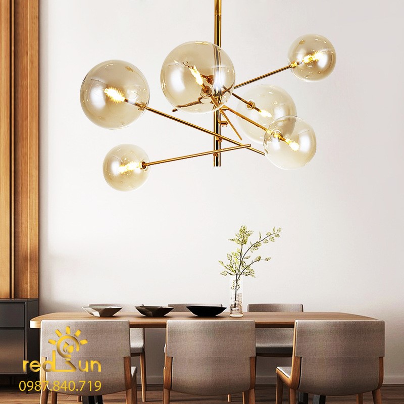 Đèn chùm chóa thủy tinh phong cách hiện đại DC-L025