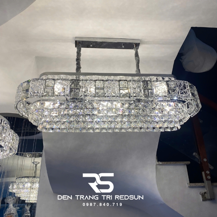 Đèn Chùm Pha Lê Hiện Đại Trang Trí Phòng Khách, Phòng Ăn, Sảnh Chờ DCP-010