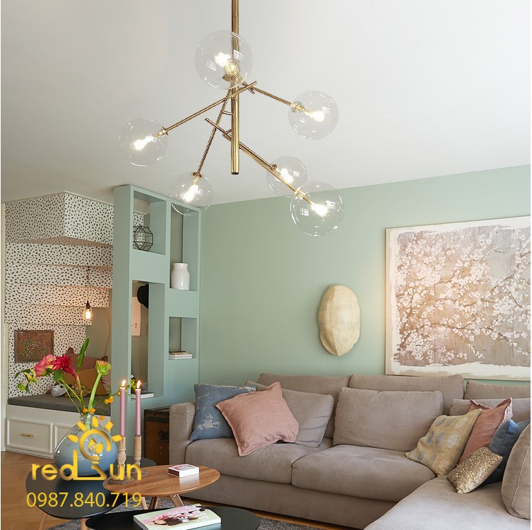 Đèn chùm chóa thủy tinh phong cách hiện đại DC-L025