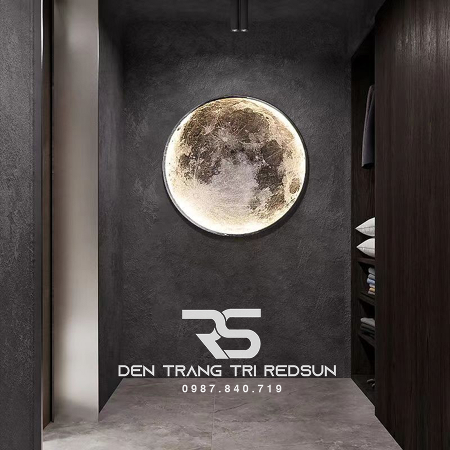 Đèn Gắn Tường, Ốp Trần Trang Trí Phòng Khách, Phòng Ngủ, Cầu Thang Phong Cách Bắc Âu Hình Mặt Trăng DT-110