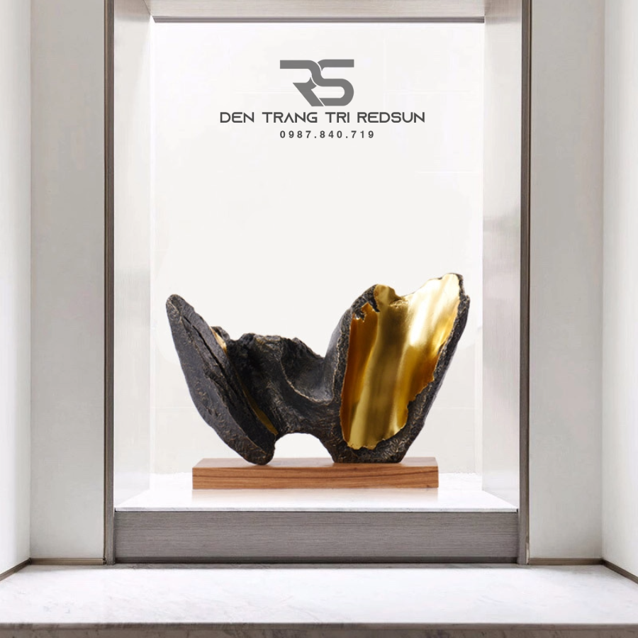 Đồ Trang Trí Nghệ Thuật Phòng Khách, Hành Lang, Sảnh Chờ Nhà Hàng, Khách Sạn Điêu Khắc Dạng Hình Học DDC-ZG008