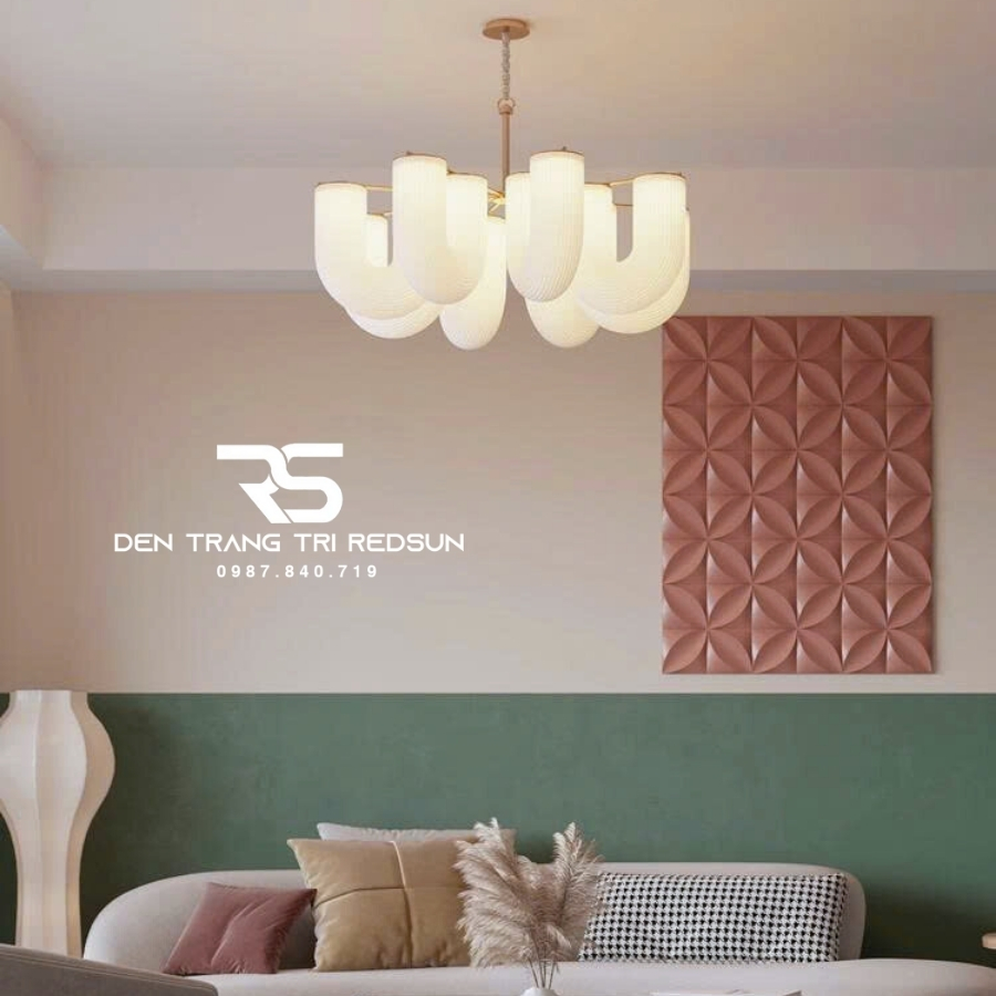 Đèn Chùm Trang Trí Phòng Khách, Sảnh Chờ, Phòng Ăn, Phòng Ngủ Hình Chữ U Phong Cách Bắc Âu DC-T110