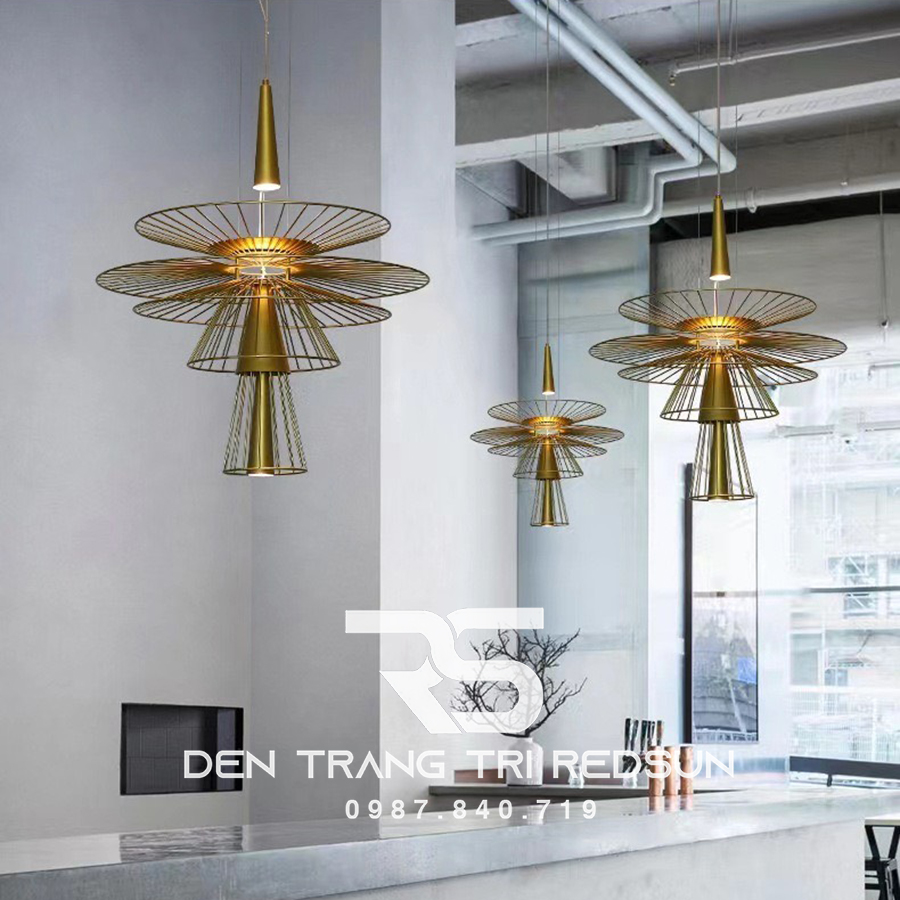 Đèn Thả Trần Đĩa Bay Phong Cách Bắc Âu CDT-T038/CDT-T039/CDT-T040