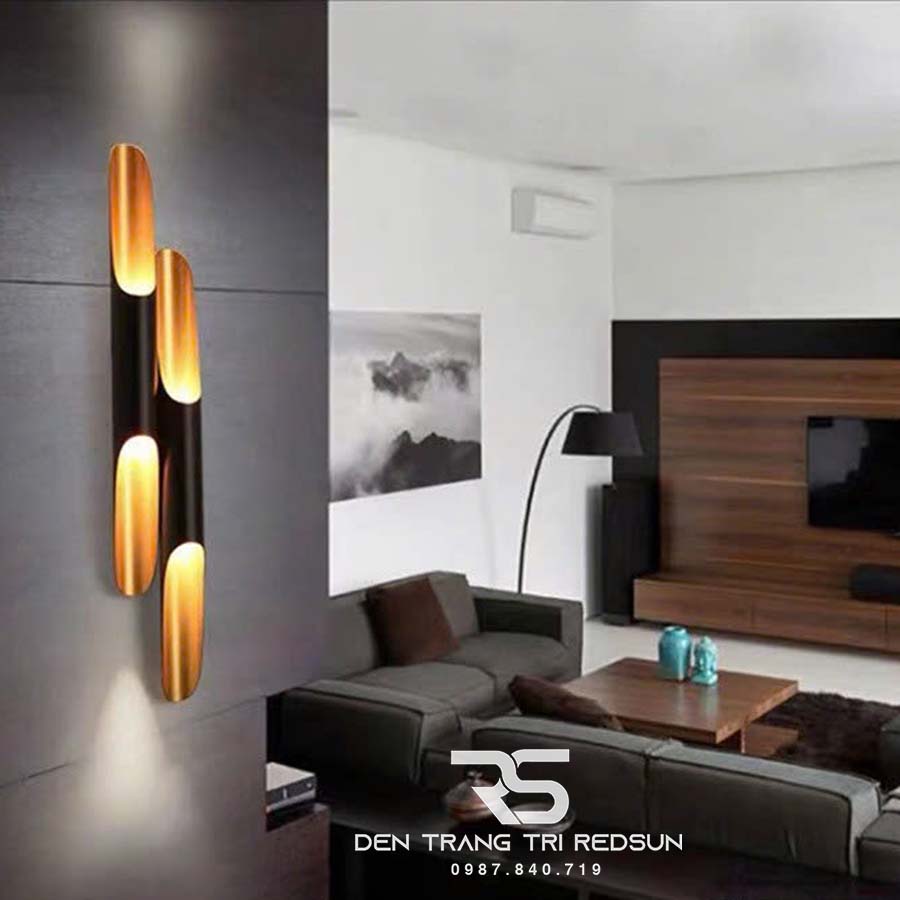 Đèn Tường Hình Sáo Trúc Đôi Trang Trí Quán Cafe, Nhà Hàng, Phòng Khách, Phòng Ngủ, Cầu Thang DT1126