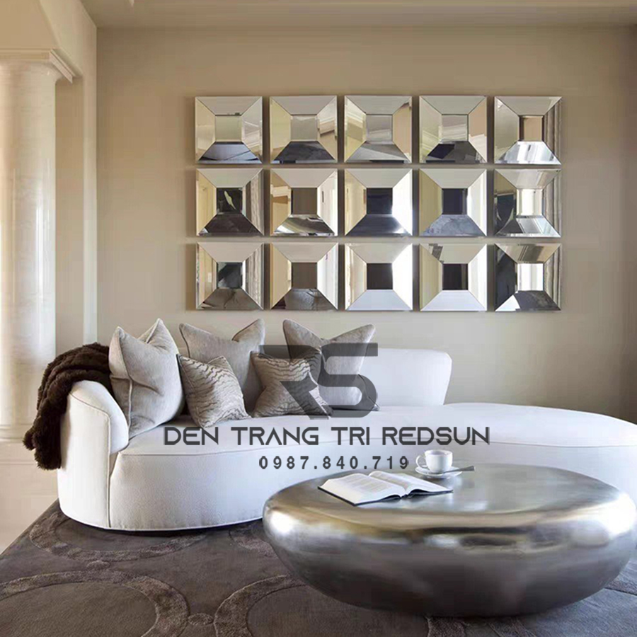 Gương Treo Tường Trang Trí Phòng Khách, Phòng Ngủ, Nhà Tắm Phong Cách Bắc Âu GDC-005