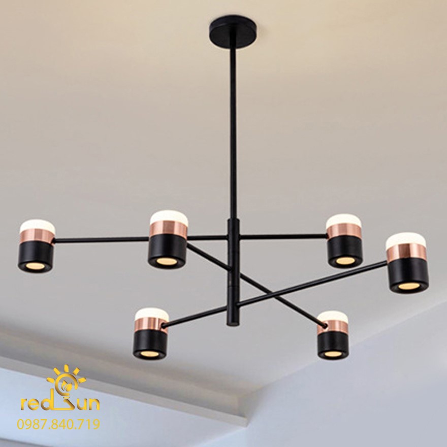 Đèn chùm Nordic thân xoay chóa trụ DC-T015