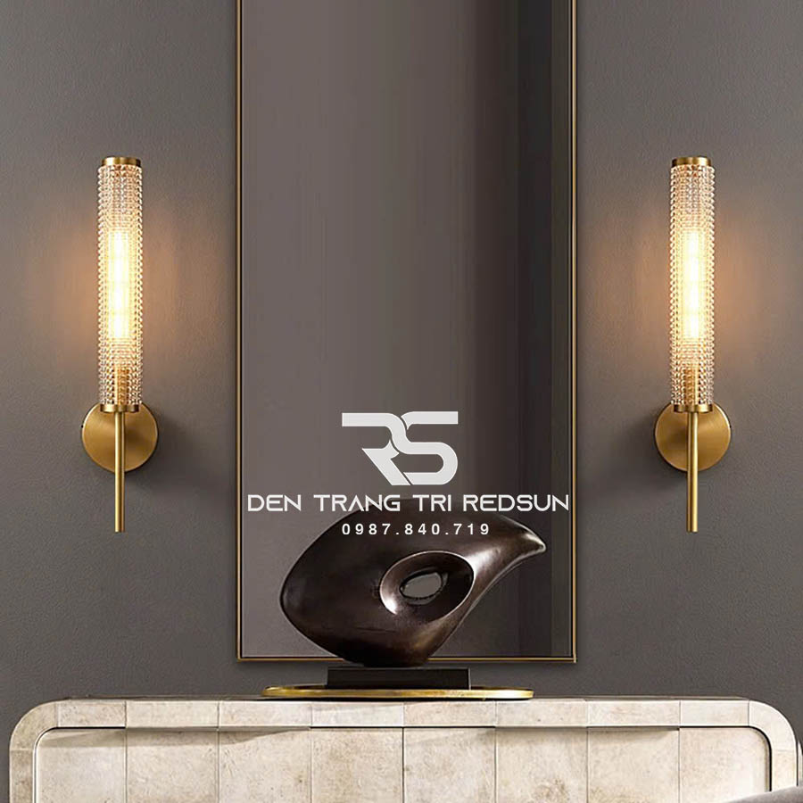 Đèn Tường Trang Trí Phòng Khách, Phòng Ngủ, Cầu Thang Phong Cách Bắc Âu Chất Liệu Pha Lê DTP-006