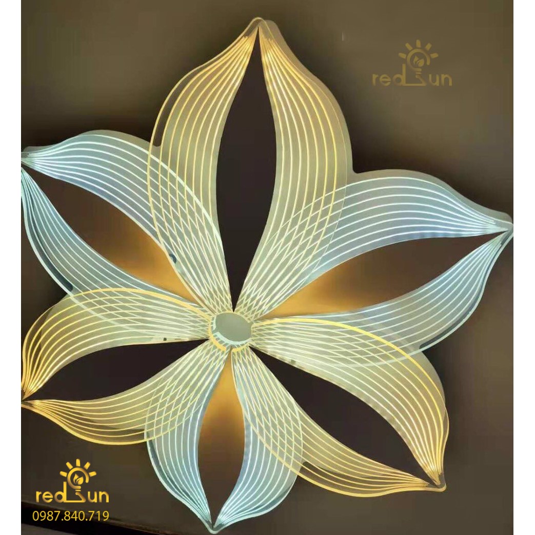 Mâm ốp trần 6 cánh phong cách hiện đại OP-001