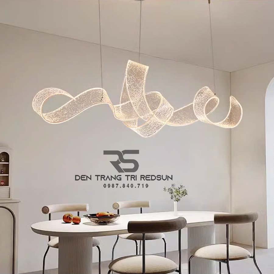 Đèn Thả Hiện Đại Dáng Dải Lụa Acrylic Kiểu Mới Phong Cách Bắc Âu DC-T104